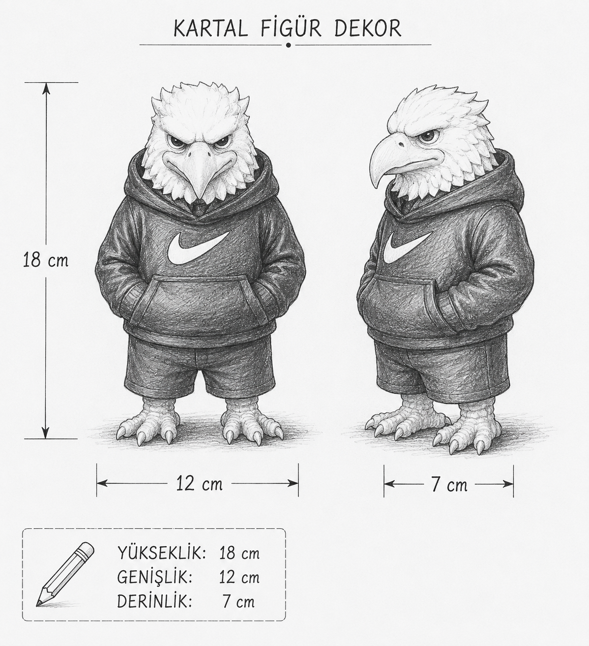 KARTAL MASKOT FİGÜR