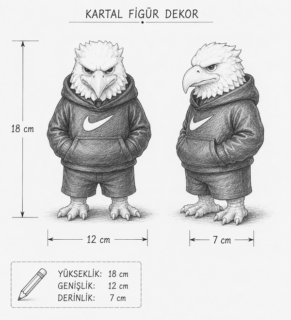 KARTAL MASKOT FİGÜR