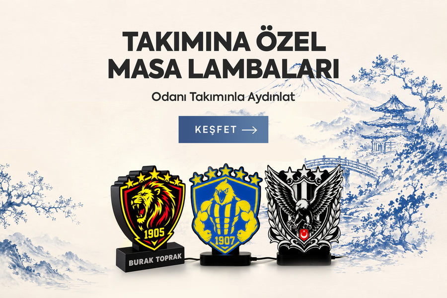 Takımına özel masa lambaları — Odanı takımınla aydınlat