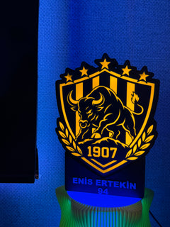 Boğa Temalı Dekoratif Masa Lambası