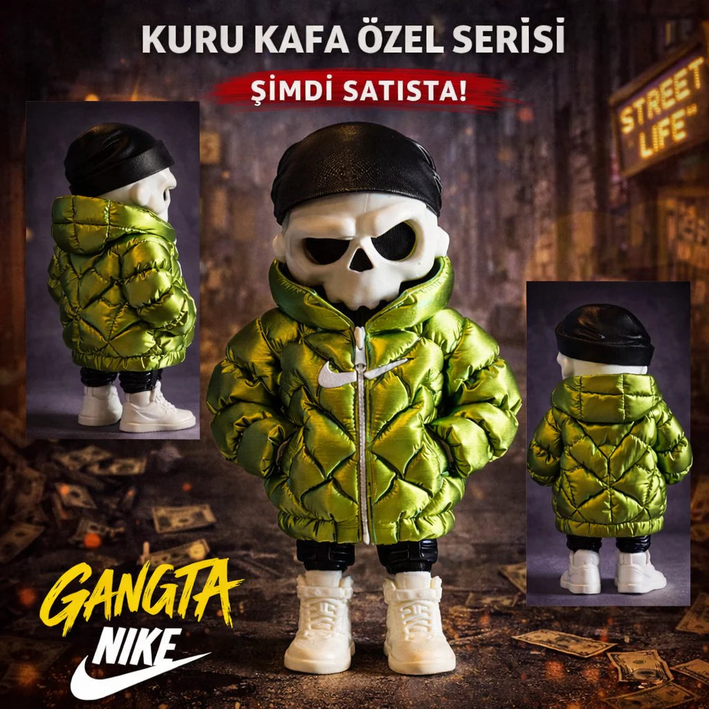 Kuru Kafa Gangsta Nike Bukalemun Yeşil-Gold