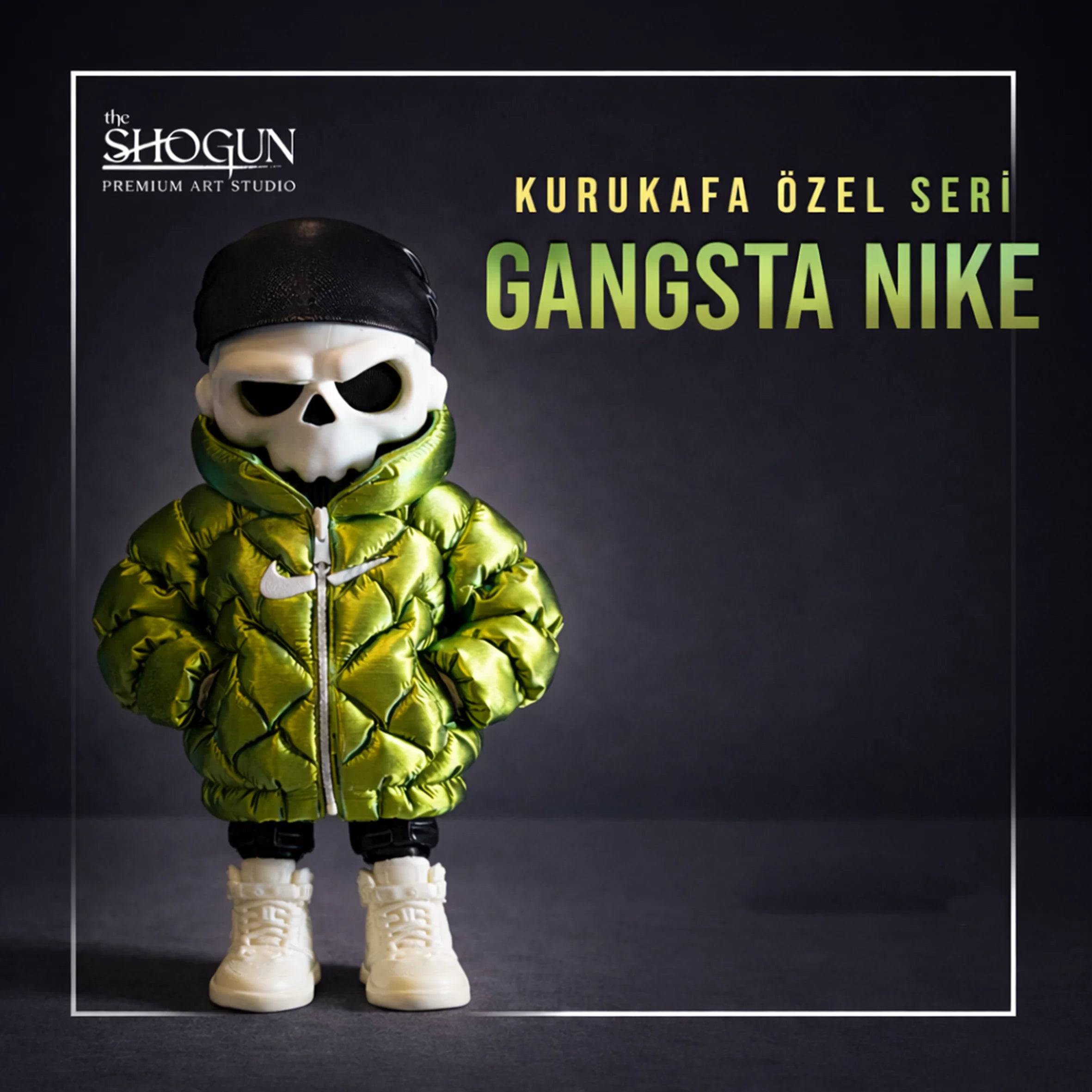 Kuru Kafa Gangsta Nike Bukalemun Yeşil-Gold