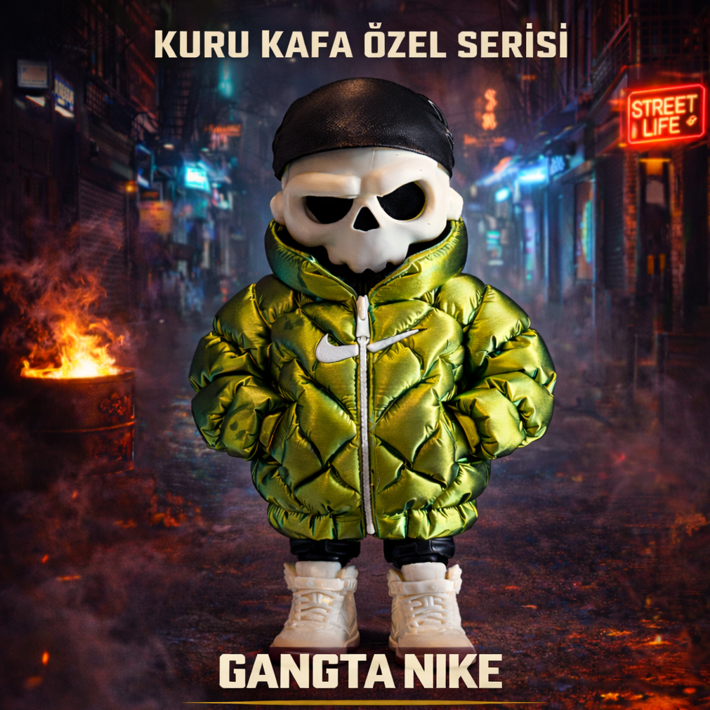 Kuru Kafa Gangsta Nike Bukalemun Yeşil-Gold
