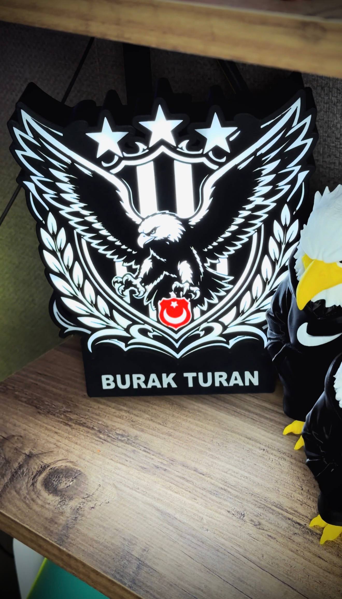 Kartal Temalı Dekoratif Masa Lambası