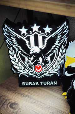 Kartal Temalı Dekoratif Masa Lambası