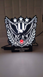 Kartal Temalı Dekoratif Masa Lambası