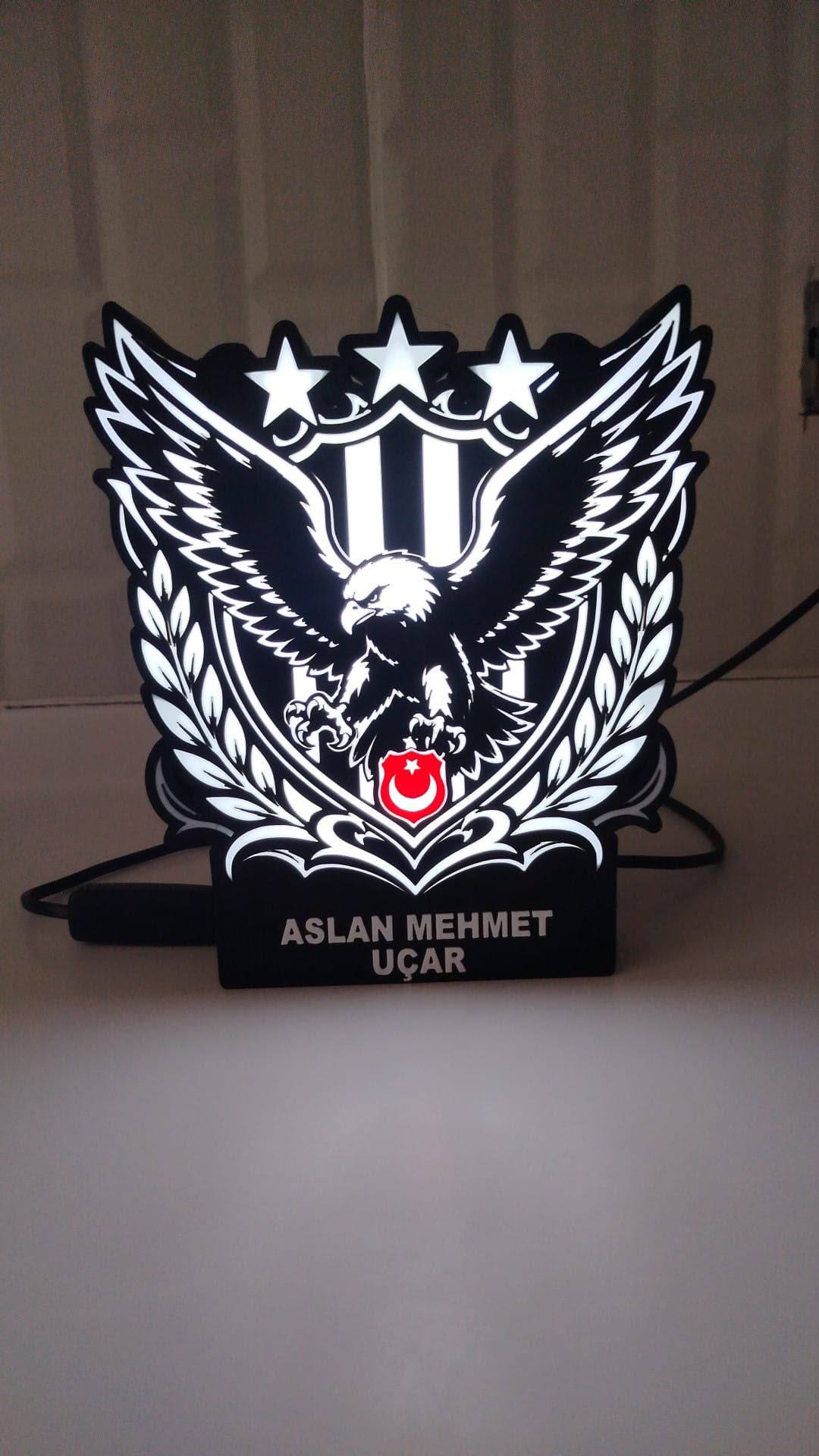 Kartal Temalı Dekoratif Masa Lambası