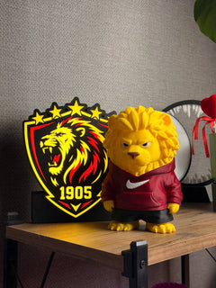 Aslan Seti Kampanyası Aslan Figür + Aslan Masa Lambası