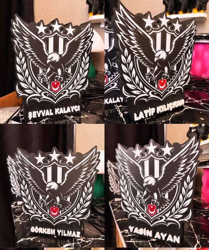 Kartal Temalı Dekoratif Masa Lambası