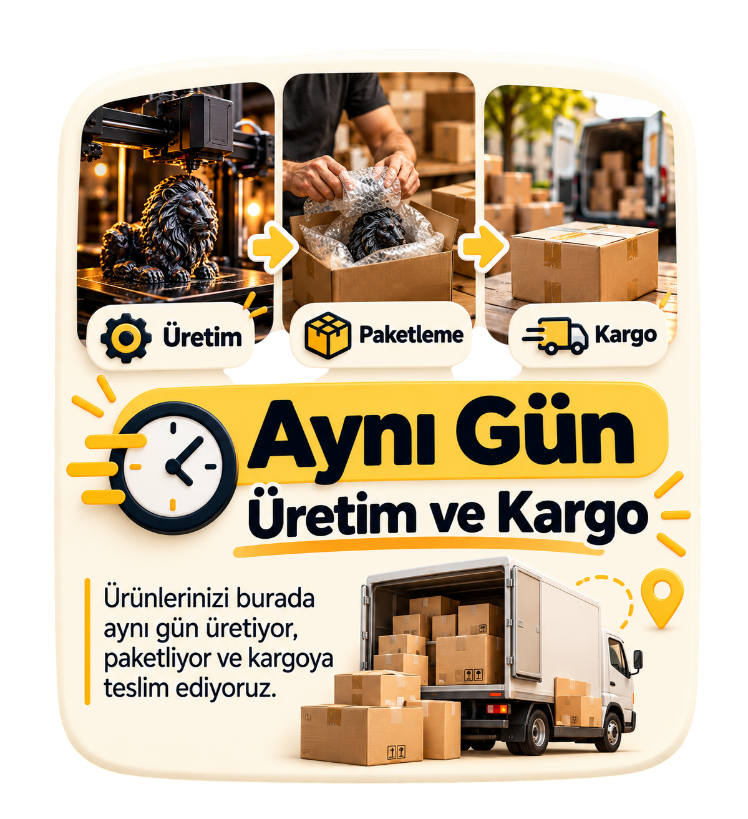 Aynı gün üretim ve kargo